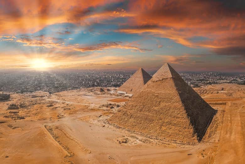 Pyramides vues de l'avion